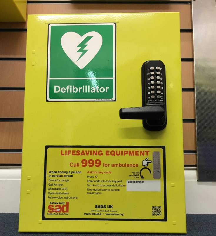 Defibrillator boxes